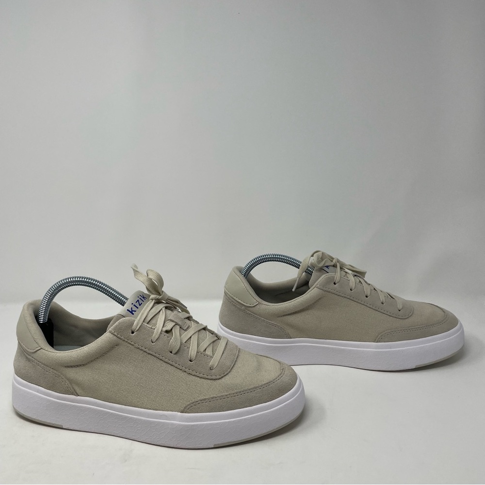 Kizik Bone Cream Canvas Prague Handsfree Sneakers Women's Size 10 Wide